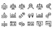 © Okta10 - Business icons for analysis and testing.