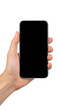 © Poly - Hand holding smartphone isolated on transparent background