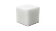 © aqila - Single sugar cube on a white background