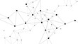 © Zìyóu - Seamless geometric pattern vector illustration featuring a digital network structure with circular and triangular shapes for a modern technology business connection backdrop