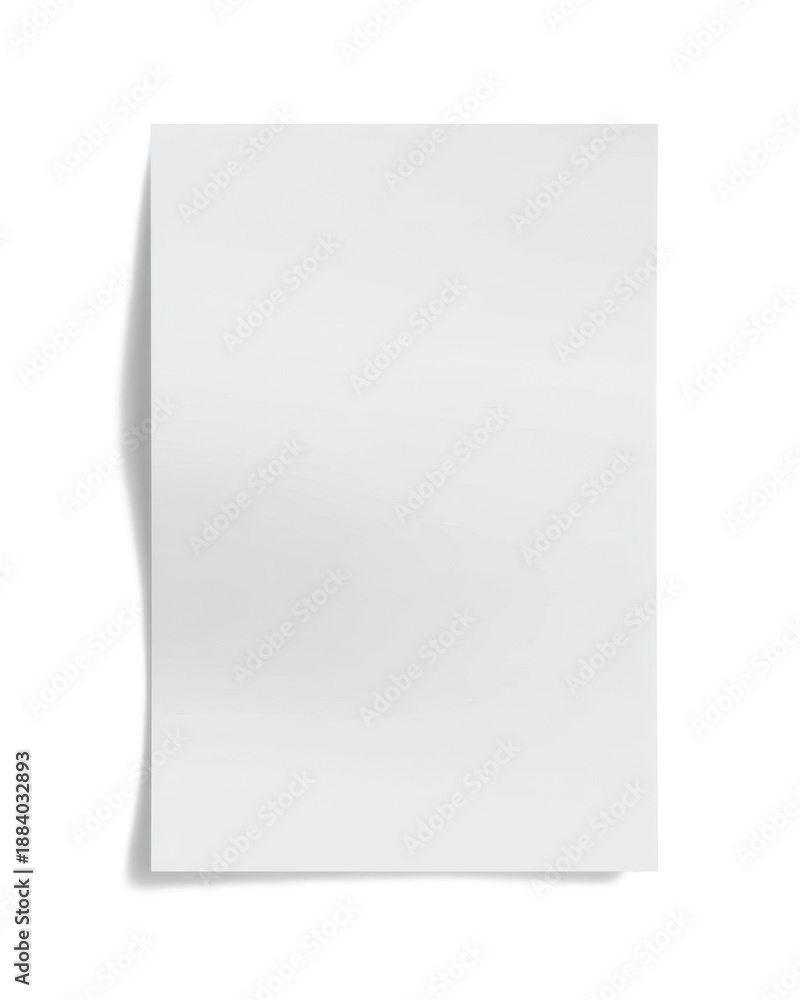 Blank paper, white sheet, empty page, document mockup, and paper texture for your design projects, presentations, or notes. A versatile clean background.