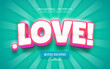 © Aglonemadesign - Romantic Love Text Effect – Editable Typography Style