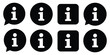 © Cynthia R. King - information icon set info button info symbol flat style information icon collection info icons info point icon black help logo info simple set vector icon, a high ranked illustration collection ideal