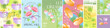 © Ardea-studio - Spring flowers. Vector abstract trendy modern gradient illustration of carnation, lily of the valley, and tulip for a pastel floral greeting card, sale flyer, blooming poster, cover or background.