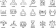 © Sanjida - Business management line icons set team workflow strategy outline vector illustration
