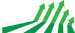 © UmmeKulsum - Business growth graph arrow vector illustration in green color.