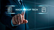 © Creative mind - A businessman interacting with hack-proof tech