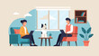 © Putra - Two people work on laptops at home with a dog and plants (1)