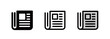 © SUE - Newspaper icon, newspaper company and article symbol