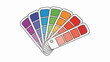 © bolot - A fanned-out selection of color swatches in shades from purple to red