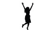 © Sameer Talib - Vector Illustration of a Happy Woman Jumping with Joy and Freedom