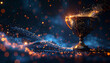 © MdAbdul - Gold trophy background Image