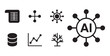 © MD.RAHIM - Data processing and artificial intelligence network symbols for technology software design