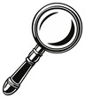 © Artur - Classic magnifying glass tool for close inspection and detailed observation