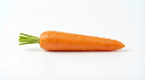 Fresh carrots on a white background