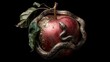 © Taisiia - The concept of temptation in the form of an apple and a snake in paradise