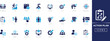 © SokretiRani - Action plan icon set for business strategy, Goal, Achieve, Strategy, analysis, Monitor, resource, task management, goal tracking, and execution workflows. Solid icon collection.