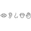© Suma - Five human senses vector illustration