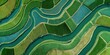 © ahmad - Aerial View of Lush Green Rice Terraces and Winding Rivers in a Vibrant Agricultural Landscape.