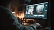 © prophoto - Artist working late night at computer