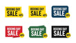 © ADATA - Colorful boxing day sale banners with varying discount percentages