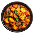 © Stock - Guyana metemgee a hearty root vegetable and dumpling stew served in a bowl isolated on white background