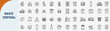 © rayzign - Waste Disposal and Garbage Recycling Management Outline Icons Vector Set