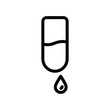 © OrchiDesign - Test tube with liquid and drop icon