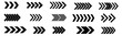 © MR.AK - set of black arrows. Modern simple arrows.  Vector illustration