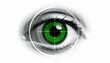 © rama - Closeup of Human Eye with Green Iris.