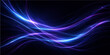 © Faysal - Abstract blue and purple fractal background featuring glowing waves and flowing lines in a soft motion design with an energetic light pattern on a black texture
