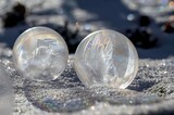 gefrorene Seifenblasen