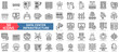 © Uniconlabs - data center infrastructure icon set outline style illustration. containing server room, facility design, firewall protection, hardware maintenance, security camera, system upgrade, disaster recovery