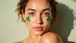 © Светлана Иванькова - Young woman with shamrock face paint celebrating St. Patrick's Day
