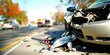 © LifeMedia - Car accident scene on a busy road causing delays and injuries