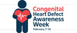© Zander - Congenital Heart Defect Awareness Week Poster with Person Holding Red Heart, Concept for Pediatric Cardiology Health and Medical Advocacy