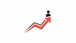 © sudirman - Person on a Rising Graph Arrow.