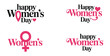 © MD.RAHIM - Women's day logo collection typographic elements emphasizing female gender symbol and stylish script