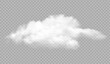 © pixel pro - Realistic Smoke Cloud on Transparent Background – Vector Overlay