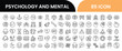 © Sofiq - Collection of 85 psychology and mental health related icons