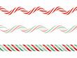© prince - Festive candy canes in red white and green swirl patterns displayed