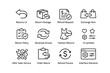 © Cali6ro - E-commerce return and refund process icons with ui symbols