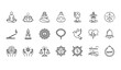 © Lipi - Peace and Mindfulness Line Icons Collection Editable Stroke Vector Illustration for Wellness Design