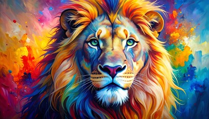  lion head illustration