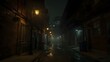 © Usman - alley at night mid light