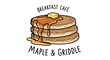 © Jayden - Delicious Stack of Pancakes with Butter and Syrup, Breakfast Cafe Logo