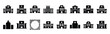 © ganesh106 - hospital building vector icon set multiple style collection. doctor day silhouette medical symbols for healthcare