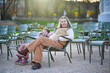 © Ekaterina Pokrovsky - Mother and daughter enjoying family time together in Luxembourg garden of Paris, France