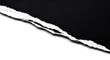© florynstudio3 - Close-up of black and white torn paper, revealing a textured edge. Dramatic contrast and negative space