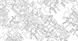 © Wallpaper BD - Realistic monochrome circuit board for Technology background. Futuristic motherboard design with data connections, processor and electronic elements. Vector illustration.